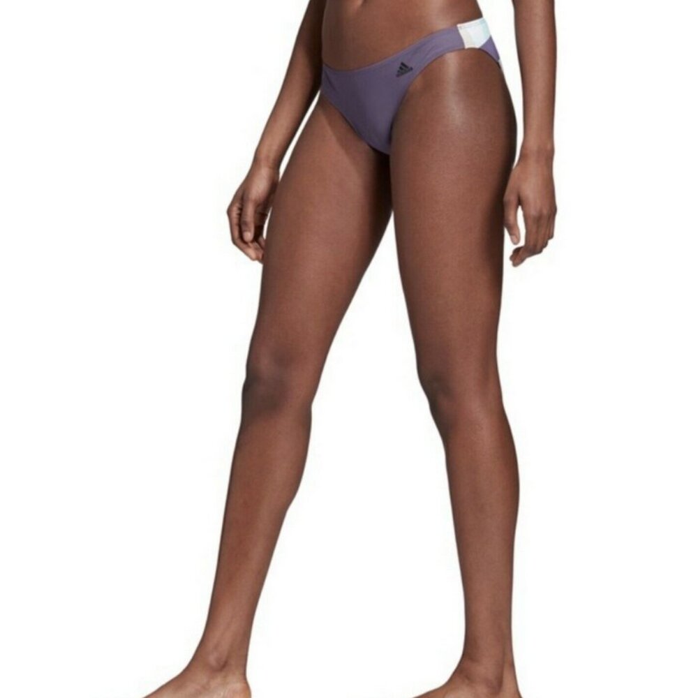 NWT Adidas Hipster Bikini Bottom | Purple & Turquoise | DQ3198 | Size XS